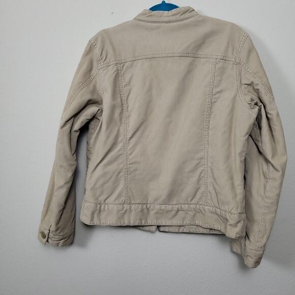 Pacific Trail Women's M Safari Jacket Beige Corduroy Button Up Casual Utility - Picture 2 of 8